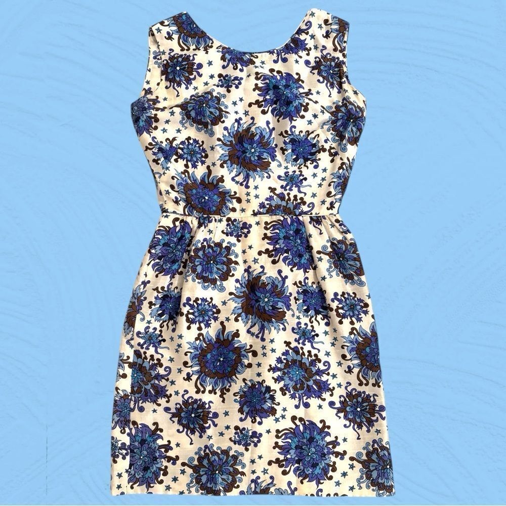 Vintage 50s 60s Nat Gordon for Liberty of London silk dress